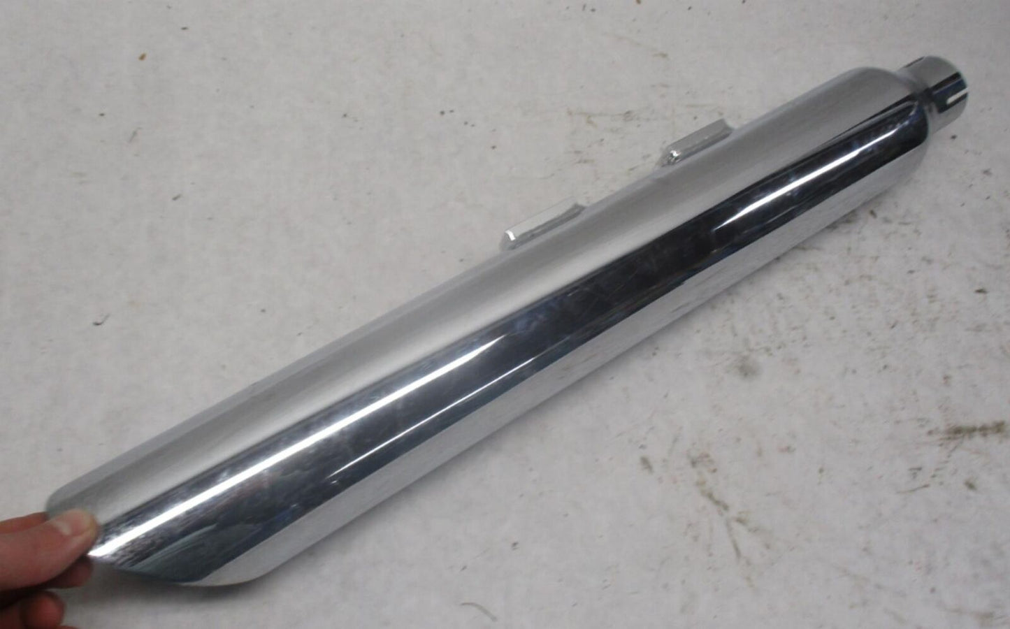 Harley Davidson FLSTF Fat Boy Chrome Rush Exhaust Muffler Slash Cut