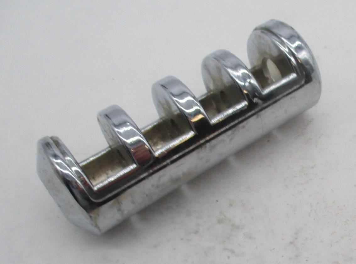 Harley Davidson Footpeg Slotted Chrome No Peg Rubber