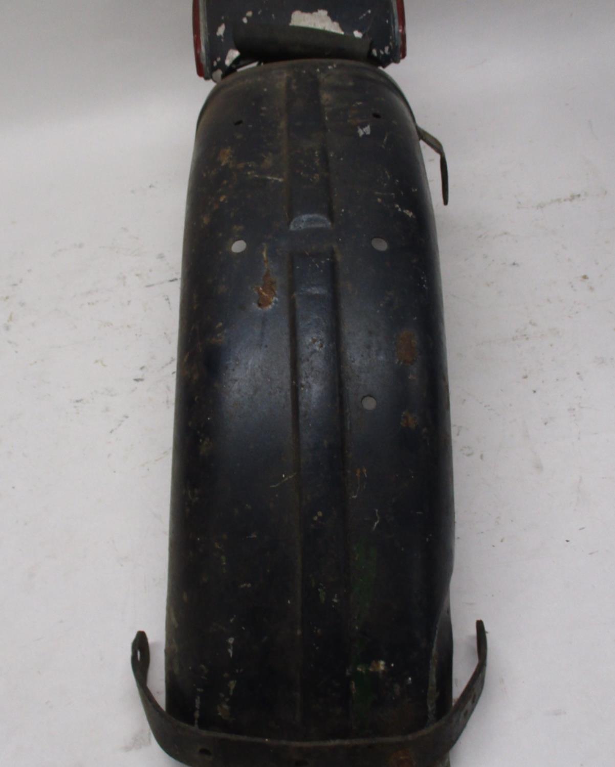 Triumph Rear Fender Blue w/ Lucas England Taillight 6"