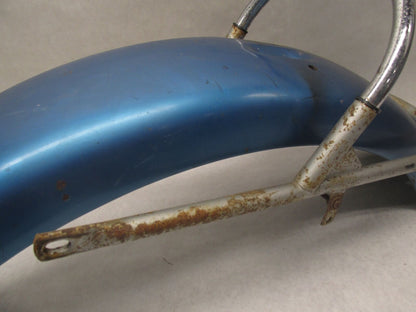 Triumph T100 T120 Blue Original Paint Rear Fender with Grab Handle