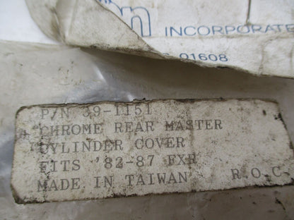 Harley Add On Accessories 82-87 FXR Chrome Rear Master Cylinder Cover 39-1151