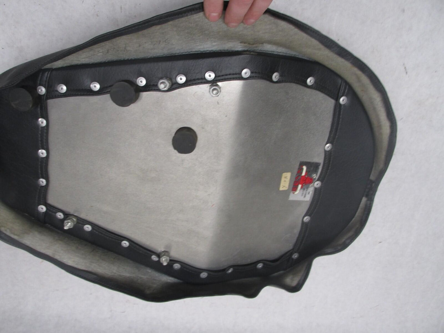 Vintage Motorcycle Boss Custom Diamond Stitched Solo Seat Vintage Y-2A BSA