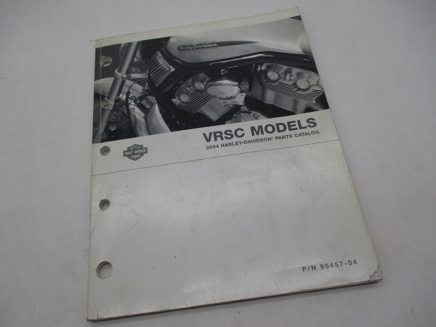 Harley Davidson Genuine Oficial Factory 2004 VRSC Parts Catalog 99457-04