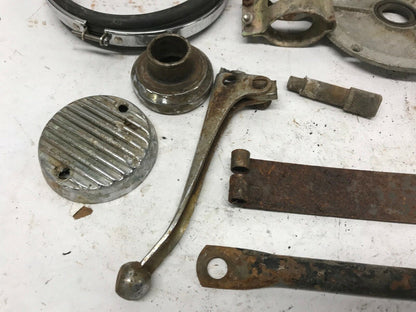 Triumph T120 650 Tr6 Mics Parts lot Lever Brackets Covers spring