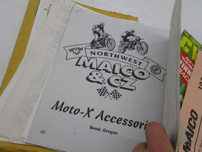 Mixed Lot of Maico Enduro Ephemera Motorcycle Dealer Brochures Papers