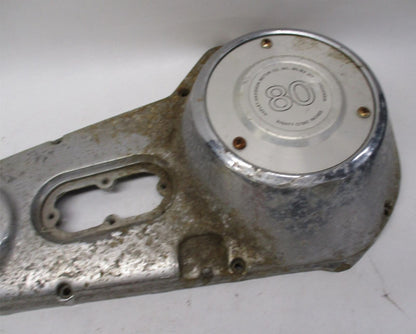 Harley Shovelhead Primary Cover 60506-77 w/ 80 Cubic Inch 3 hole Derby Cover