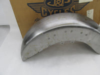 Harley Davidson J&P NOS Cycles Raw Steel Front Heritage Fender 7100090