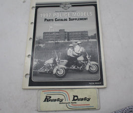 Harley Davidson Official Factory 1997 Police Parts Catalog Supplement 99545-97