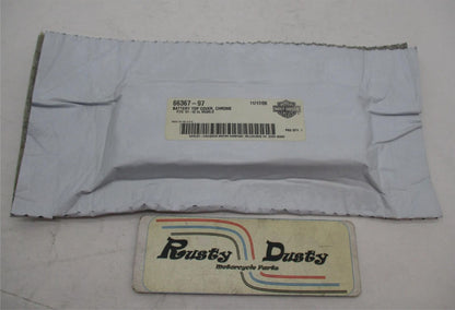 Harley Davidson Genuine NOS Chrome Battery Top Cover XL Sportster 66367-97