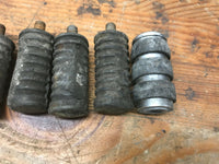 lot of (6) Vintage Harley Davidson Rubber Toe Shift Pad Peg