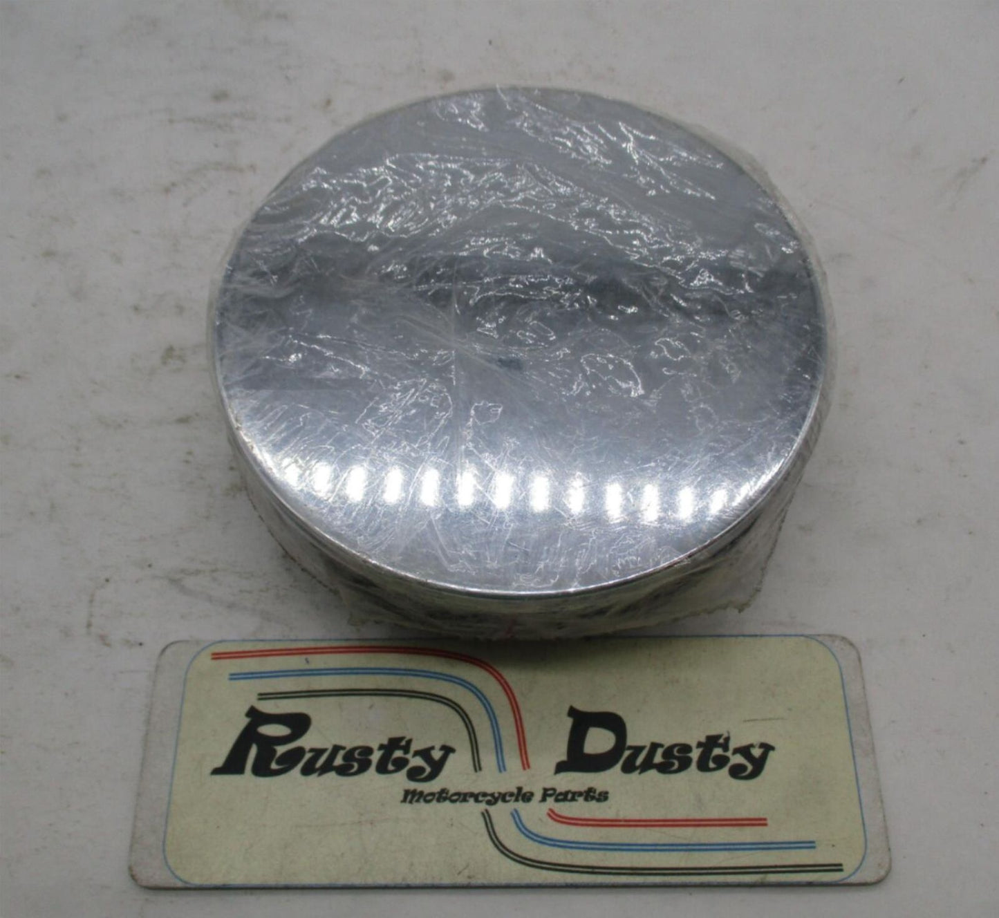 Harley Chopper BSA Triumph NOS Round 5" Air Cleaner Filter Smooth Chrome