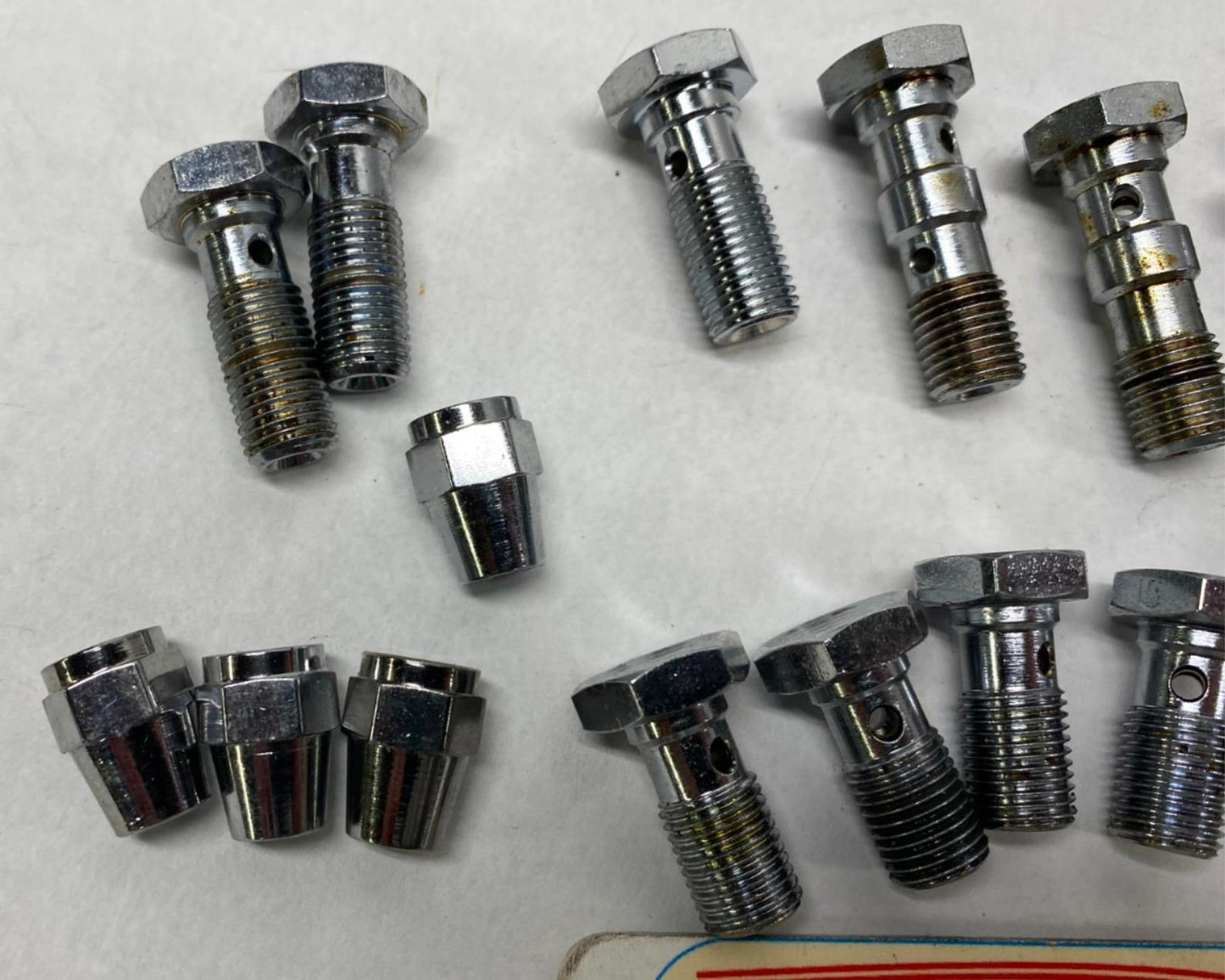 Huge Lot of Goodridge Brake line Fittings Hardware Banjo Bolts All Harley sizes