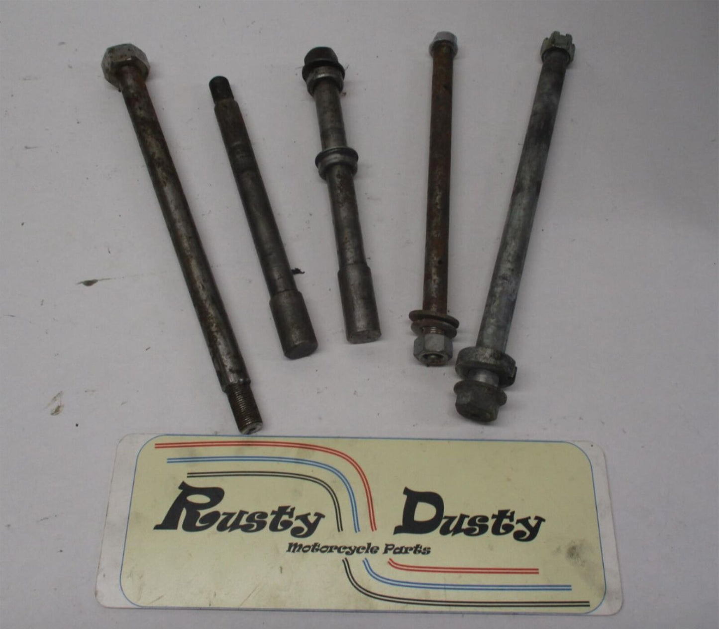 Mixed Lot of (5) Harley Front / Rear Wheel Axles Softail Dyna Sportster #1