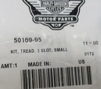 Harley-Davidson Genuine NOS 3 Slot Tread Kit Small 50169-95