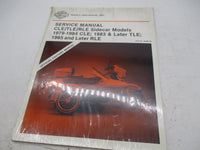 Harley Davidson Official Factory CLE/TLE/RLE Side Car Service Manual 99485-89