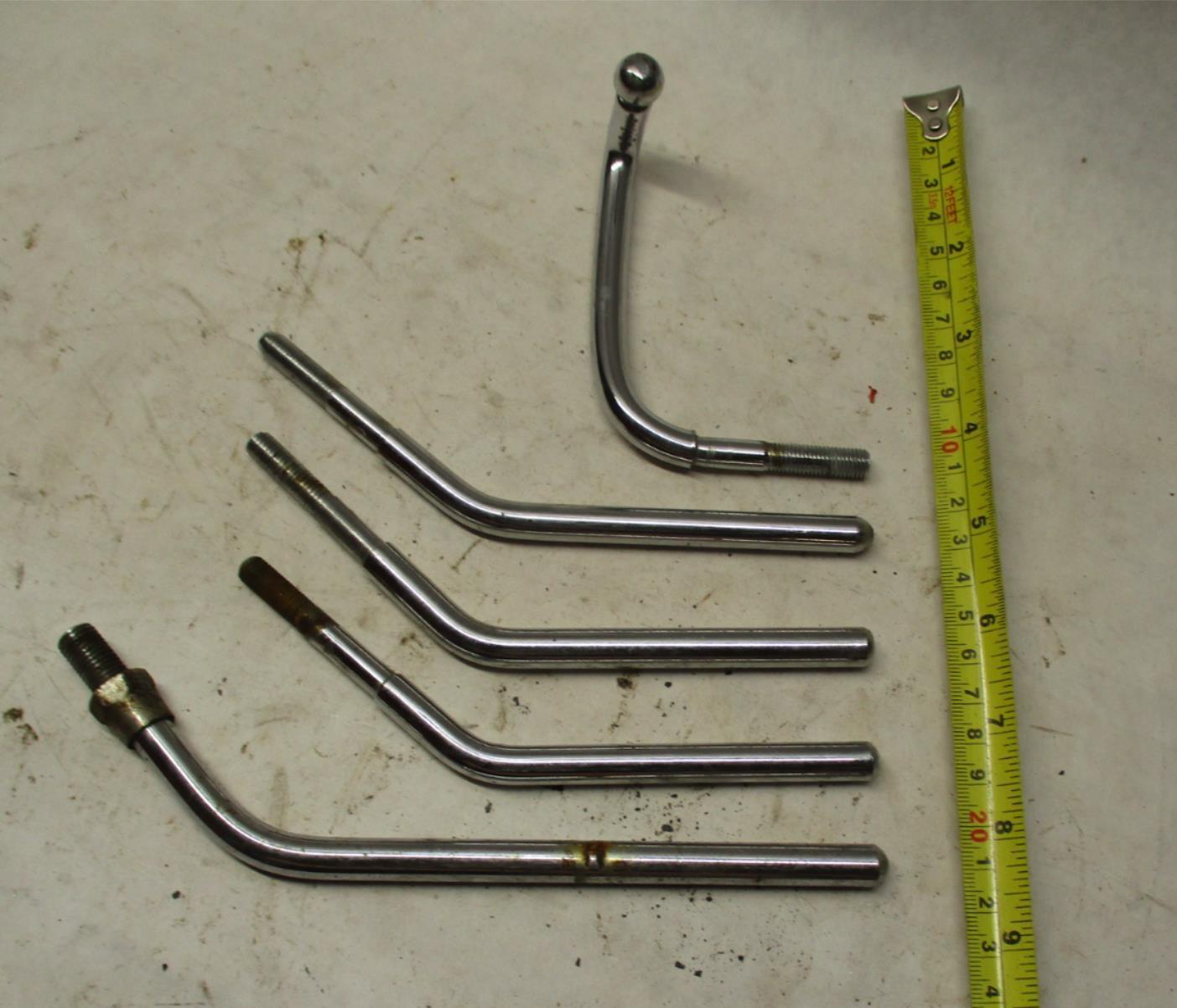 Mixed Lot Harley Davidson Mirror Stems Chrome varying lengths