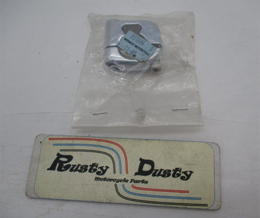 Harley Davidson Midwest Turn Signal Driving Aux Light Chrome Clamp Bracket