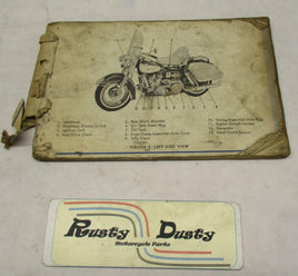Harley-Davidson Vintage Original Owner's Manual FLH missing cover