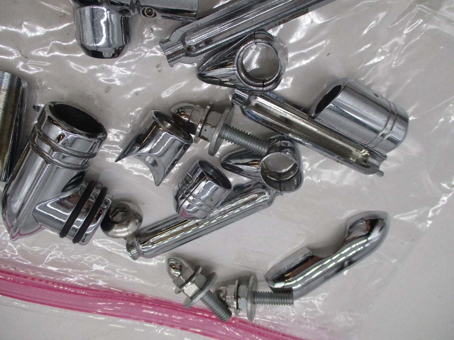 Mixed Lot of Harley Davidson Chrome Docking Point Hardware Parts