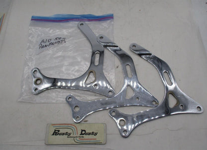Lot of 3 BSA A10 PRe Unit Rear Chrome Motor Mount Brackets Mounts