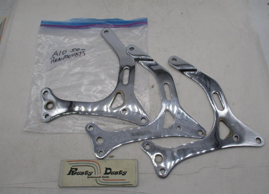 Lot of 3 BSA A10 PRe Unit Rear Chrome Motor Mount Brackets Mounts