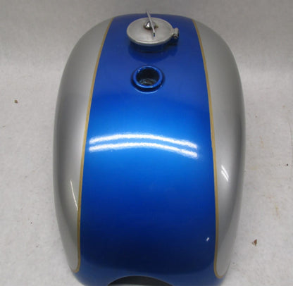 Original Repainted BSA Blue Silver Catalina Gas Fuel Tank Gold Star w/ Cap
