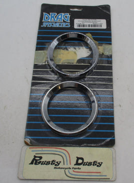 Harley FLT FLHT Chrome Gauge Speedo Tach Bezel Trim Rings DS-373705