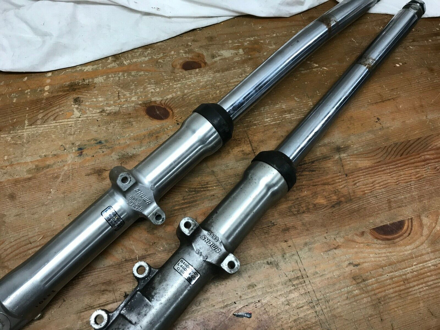Harley Davidson Showa G593-R / G593-L Fork Set FXDWG & FXST/B Bent Parts Repair
