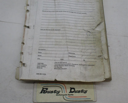 Harley Davidson Official Factory 1995-1996 1340 Parts Catalog 99450-96