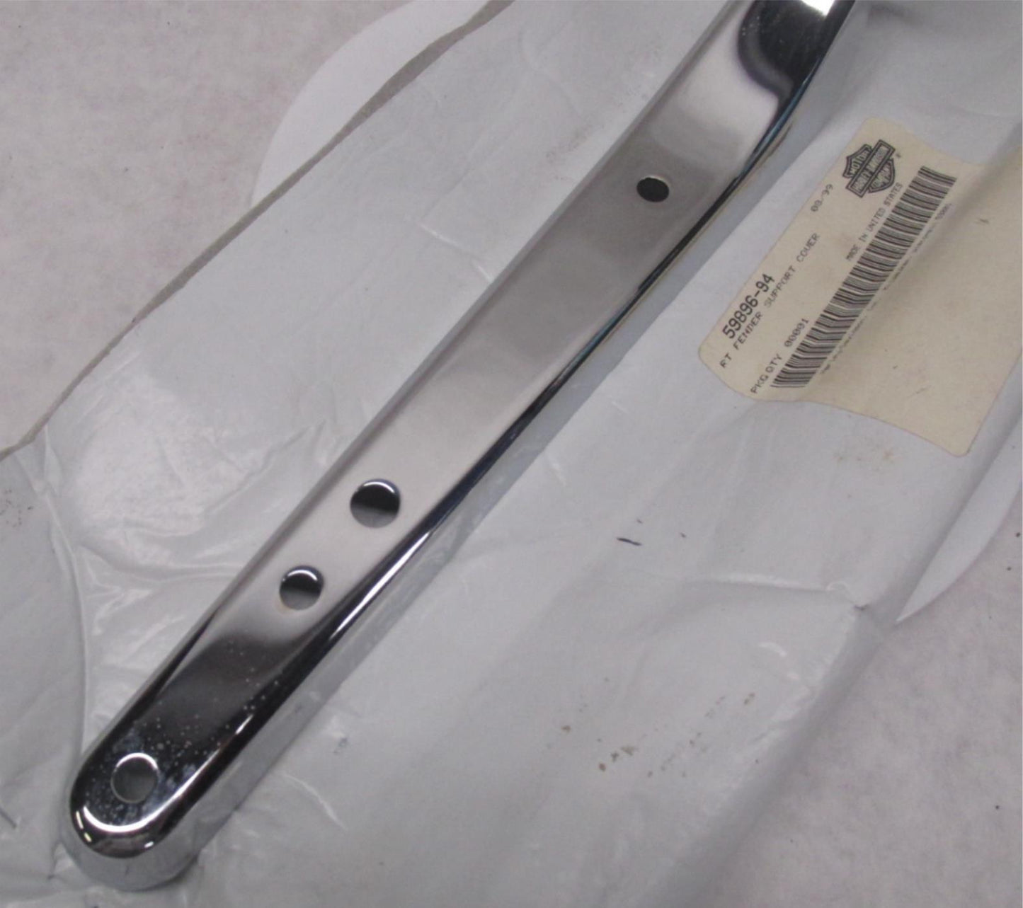 Harley-Davidson Genuine NOS Rear Right Chrome Fender Support Cover 59896-94