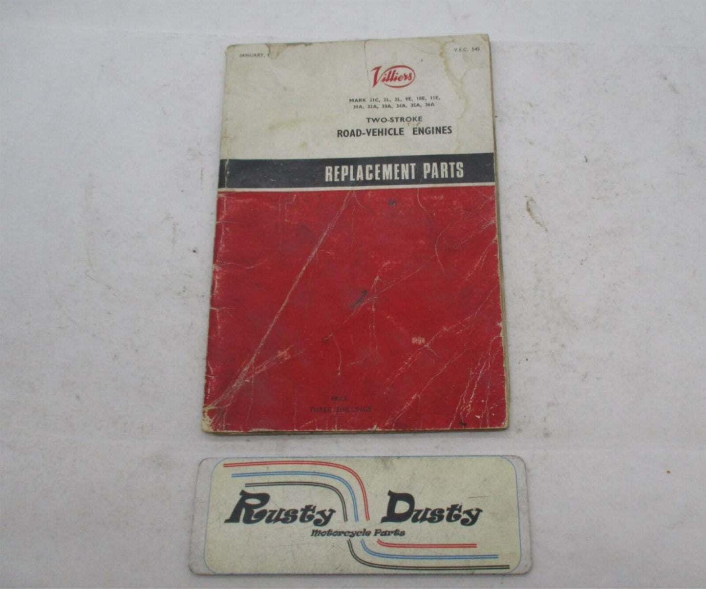 Norton Villers Two-Stroke Road Vehicle Engines Replacement Parts Catalog