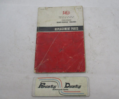 Norton Villers Two-Stroke Road Vehicle Engines Replacement Parts Catalog