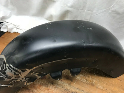 HARLEY 06-13 STREET GLIDE TOURING FRONT FENDER BLACK MATTE FLAT DAMAGED