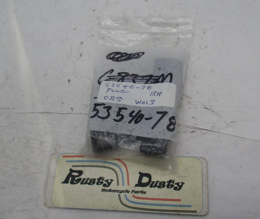 Lot of 8 Harley Davidson Genuine NOS Black Plugs 53540-78