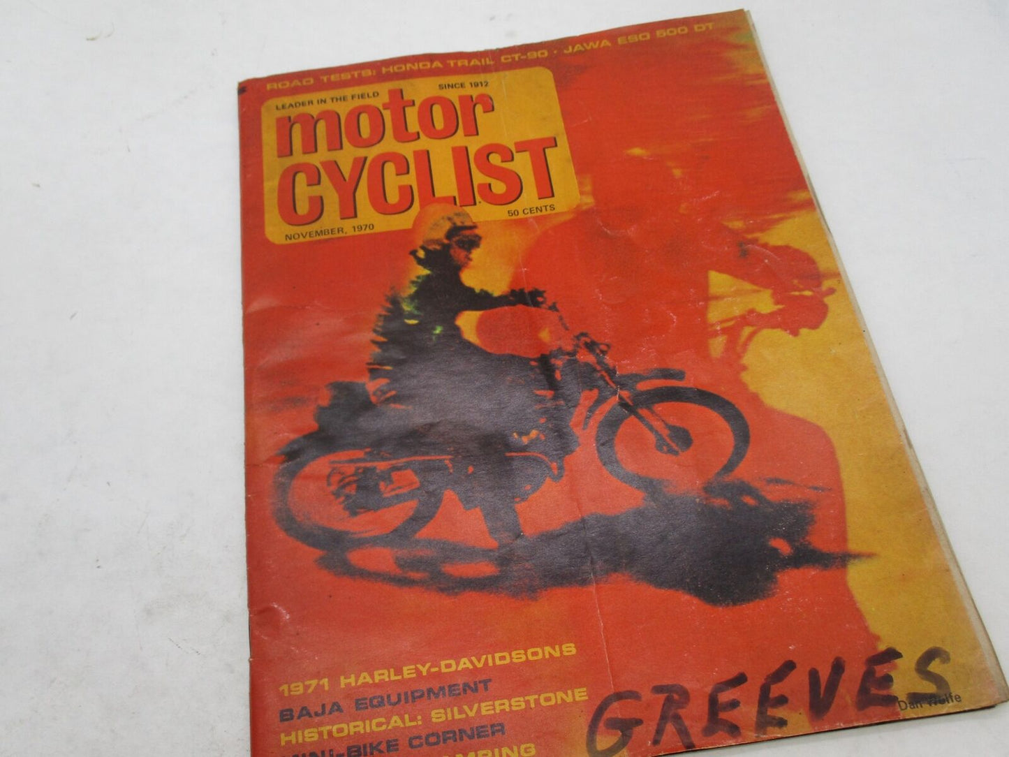 Motor Cyclist Magazine Greeves November 1970