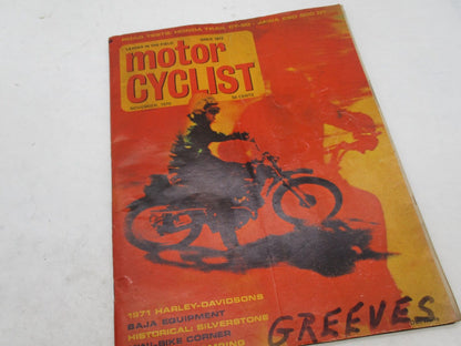 Motor Cyclist Magazine Greeves November 1970