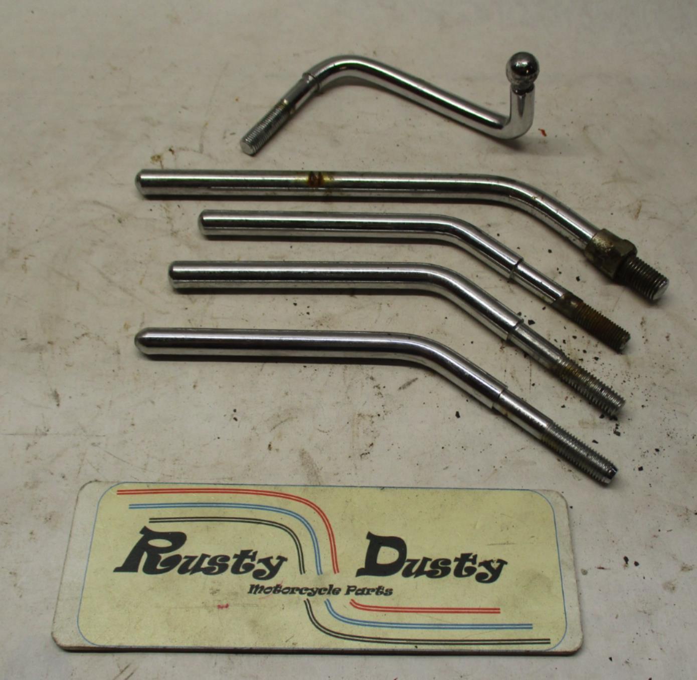Mixed Lot Harley Davidson Mirror Stems Chrome varying lengths