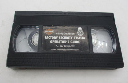 Harley Davidson Factory Security System Operator's Guide VHS Tape 98961-01V