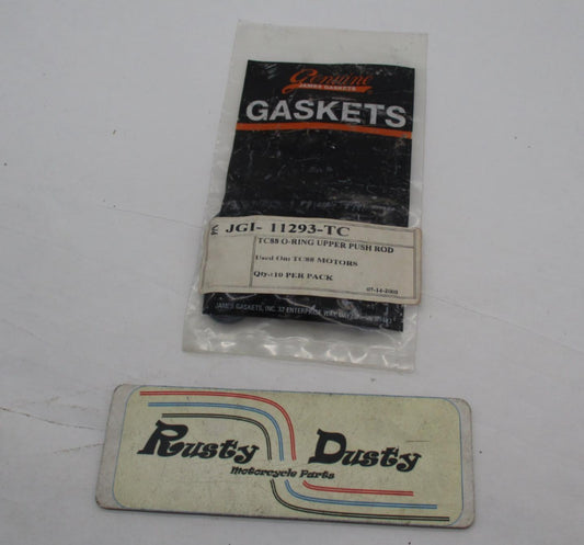 Pack of 10 Harley James Gaskets Push Rod Cover O-Rings TC88 JGI-11293-TC