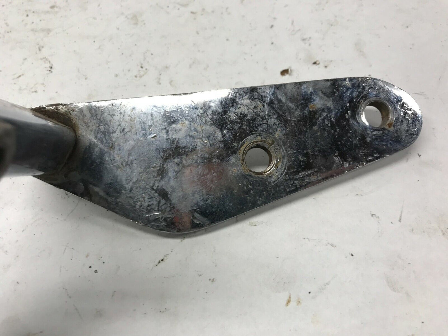 One Harley Shovelhead Foot Highway Pegs Foot Rest Ribbed Extensions & Brackets