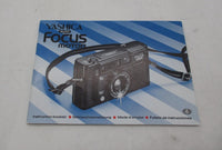 Vintage Yashica Auto Focus Motor Camera Instruction Booklet