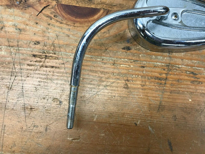 Harley-Davidson Left Side Teardrop Rear View Mirror Chrome Rare Nice Shape