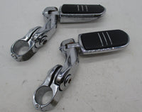 Harley Davidson Pair of Streamliner Highway Pegs with Engine Guard Clamps