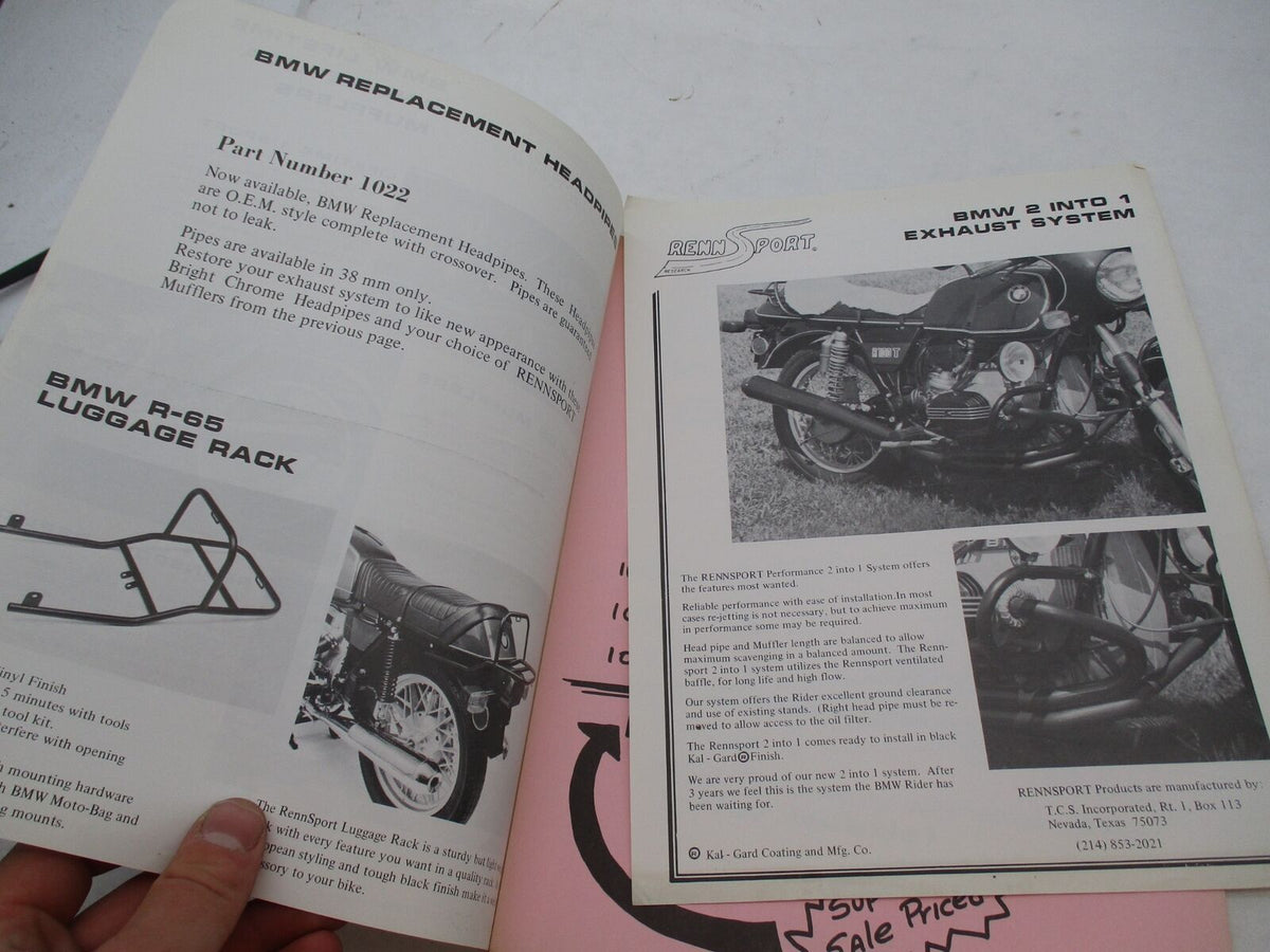 Rusty Catalog Renn Sport BMW Motorcycles Lifetime and Replica Mufflers Catalog| Rusty ...