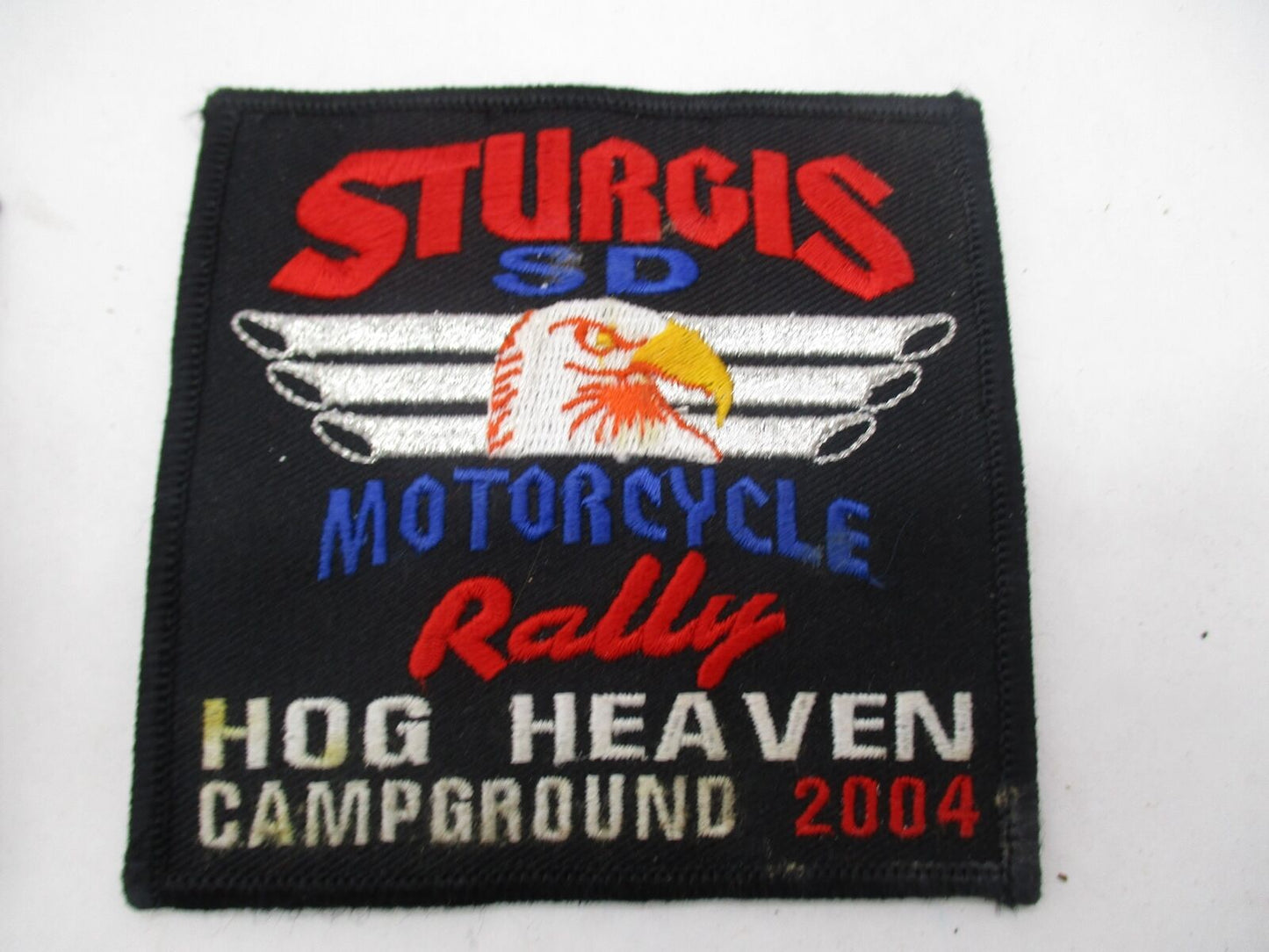 2004 Sturgis Motorcycle Hog Heaven Campground Patch 3.5" x 3.5"