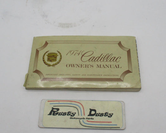 1973 Cadillac Owners Manual User Guide Reference Operator Book