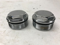 Harley Davidson Sportster Iron 48 Stock Chrome OEM Fork Caps