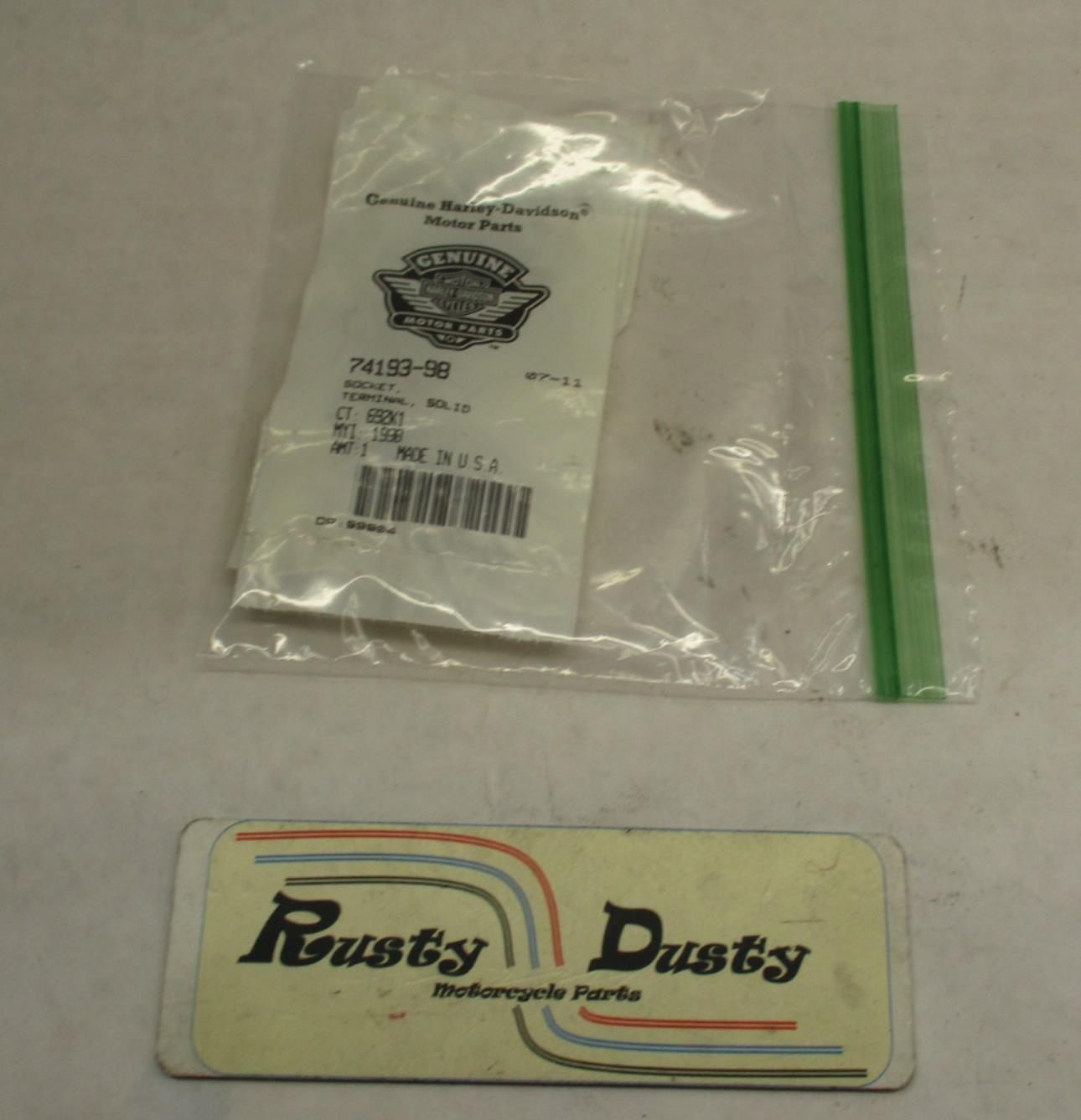 Lot of (3) Harley Davidson Genuine NOS Solid Terminal Sockets 74193-98