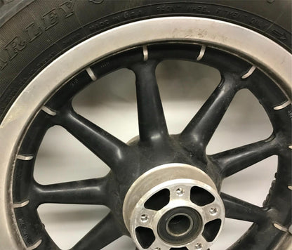 Harley Davidson 16x3 Front Wheel Touring 9 Spoke Black with Tire