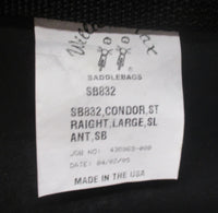 Willie & Max SB832 Condor Straight Large Saddlebags 3501-0265 Harley Davidson